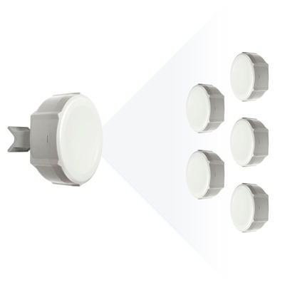 (SXT Sixpack) Enlace Completo Punto Multipunto en 5 GHz (4920-5920 MHz), Cuenta con 1 Punto de Acceso de 90° y 5 CPE de Hasta 1260 mW