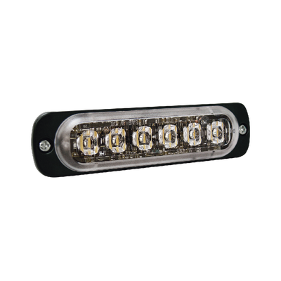 Luz Auxiliar de 6 LED, Azul, Lente Transparente, SAE