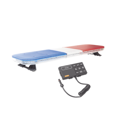 Barra de luces de 47 rojo/azul, 88 LED, con control de tráfico en color rojo/azul, ideal para equipar unidades de seguridad pública