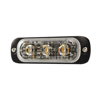 Luz Auxiliar de 3 LED, Azul, Lente Transparente, SAE