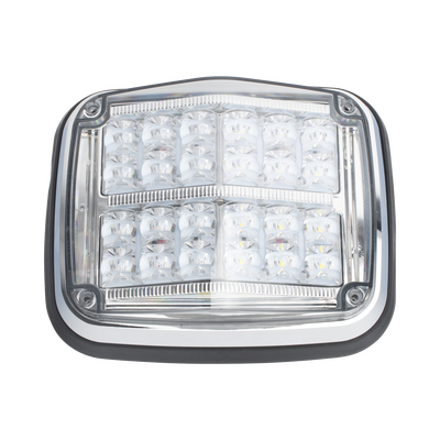 Luz de advertencia de 8 X 6, Color Rojo / Claro, SAE, IP67, Ideal para Ambulancias