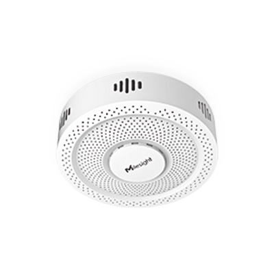 Detector de Vapeo y Humo GS601 LoRaWAN® / Sensores Múltiples (Vape, Humo, TVOC, PM1.0/2.5/10, Temperatura, Humedad) / Alarma LED y Buzzer 70dB / NFC para Configuración / IP30 / Compatible con Plataforma Milesight