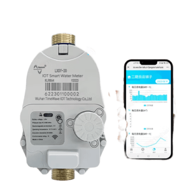Medidor de Agua Inteligente IoT / LoRaWAN CAT1 / Medición Electrónica 10 Litros / Válvula de Control / Batería Litio 3.6V / Comunicación Inalámbrica / Estructura Seca