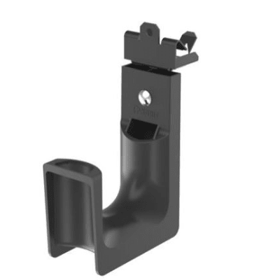 Sujetador STRONGHOLD tipo J (J-Hook), grosor de Brida 1/2, para Viga instalada con Martillo, hasta 46 Cables Cat6, Nylon 6.6 Metal, Color Negro, 1 pieza