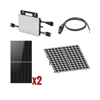 Kit Solar Interconexion / 1kW 220Vca / Microinversores HOYMILES / Montaje Incluido