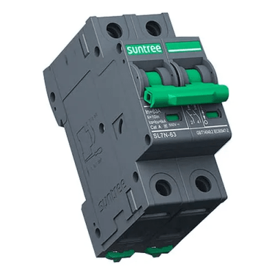 Protección Térmica/ Interruptor 2P, 40 A, Corriente Directa 800 Vcc para Aplicación Fotovoltaica Montaje Riel DIN