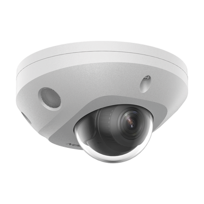 [Dual Light + 2 Micrófonos Integrados] Mini Domo IP 6 Megapixel / Lente 2.8 mm / 30 mts Luz Blanca + 30 mts IR / ACUSENSE / Exterior IP67 / IK8 / WDR 120 dB / PoE / ONVIF / Micro SD / ACUSEEK