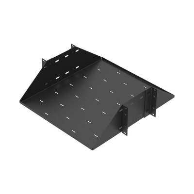 Charola para Soportar Equipos en Rack de 19, Profundidad Ajustable hasta 484 mm. 150 Kg de Carga, Compatible con Racks de Doble Perforación, 3U