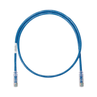 Cable de Parcheo UTP Categoría 5e, con Plug Modular en Cada Extremo - 0.3 Metros (1 Pie) - Azul