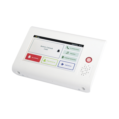 Terminal Inteligente para Habitación Hospitalaria — Comunicación Directa Paciente-Enfermera con Pantalla Táctil 7 y Acceso RFID