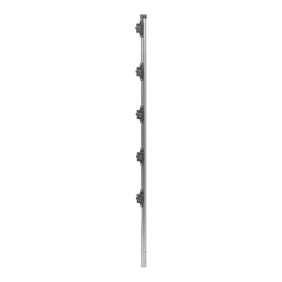 Poste de Paso de 1.2m para Cerca Electrificada.Tubo Galvanizado cal. 18 de 1Diam. con Tapón y 5 Aisladores Instalados.