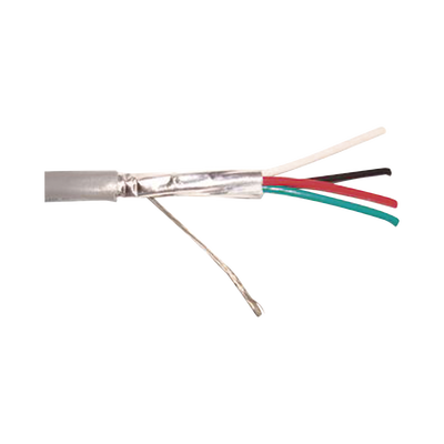 Cable 4 x 16 AWG / Blindado / 305 Metros (1000 Pies) / Riser / UL / Color Gris / Hecho En México