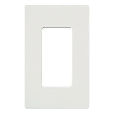 Tapa Color Blanco para interruptor o dimmer Lutron, 1 gang, limpio y moderno