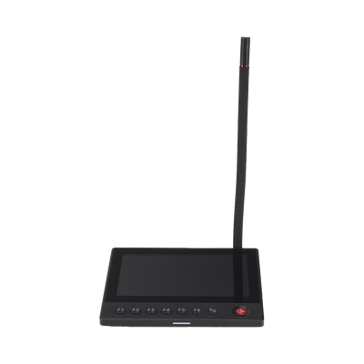 Micrófono IP | 12 VCD | Pantalla Touch 7 | Transmisión en Tiempo Real | Integración con HikCentral Professional