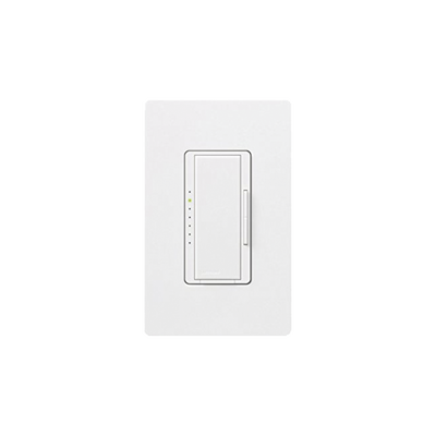 Atenuador (dimmer) Maestro 600W baja tensión, multilocación, sinlge pole, color blanco.