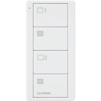 Control remoto PICO inalámbrico con 4 botones encender/apagar grupo/escenas, complemente con un atenuador o switch on/off