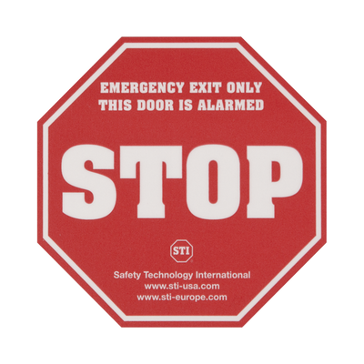 Etiqueta de advertencia Puerta con alarma EXIT STOPPER® STI-6400