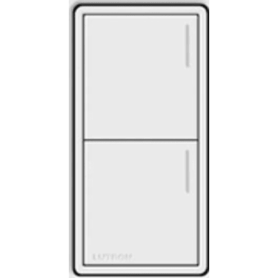 (RadioRa3) Botonera Sunnata Blanco 3 escenas y 2 botones subir/bajar para Radio RA3, programe escenas diferentes en cada botón.