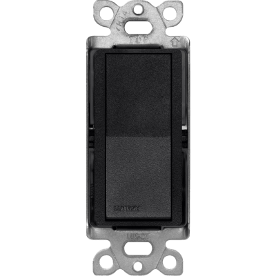 Interruptor Claro, 3 Hilos, 15A, Color Negro