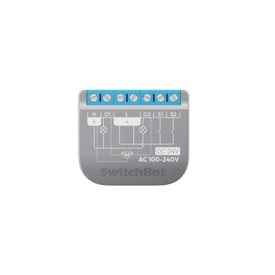Relay Switch Inteligente 2 Canales / WiFi + BLE / Medición Consumo / 10A por Canal / Protección Sobrecarga / Compatible Matter / 42 x 36 x 16 mm (1.7 x 1.4 x 0.6 in)
