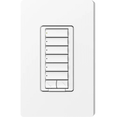 Teclado de Pared RadioRA 2 / Control de Luces y Cortinas / Botones Retroiluminados / Compatible con RF e IR / Configuración Flexible / Montaje en Pared / Diseño Elegante
