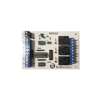 Tarjeta para control de Esclusas para 2 puertas con temporizador en desbloqueo y bloqueo/ entrada para botón de emergencia/ salida de emergencia/