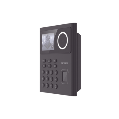 Terminal Min Moe WiFi con Batería de Respaldo / Administrable por Smartphone o Nube / Acceso y Asistencia / Huella, Facial y Tarjetas MIFARE / 500 rostros y 1,000 Huellas y Tarjetas / Detección de Cubrebocas / HikConnect / HIK-IA