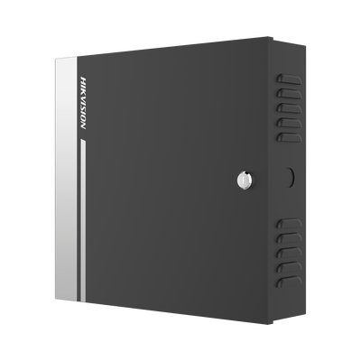 Controlador de Acceso para 4 Puertas y 8 Lectores RS485 o 4 Wiegand / Incluye Gabinete y Fuente de Alimentación 12Vcc/8A / Soporta Batería de Respaldo / Wiegand y RS-485 / 10,000 Tarjetas