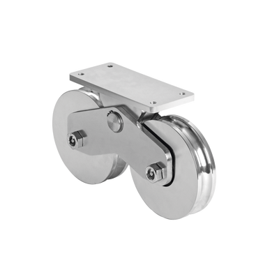 Rueda Doble de 16 cm / Capacidad Para Puertas de hasta 1920 kg / Canal Tipo U