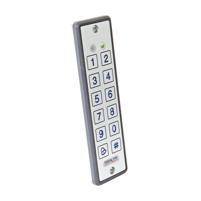 Lector ultra delgado de proximidad con teclado, capacidad de lectura de tarjetas de proximidad de 125 Khz (tipo EM y HID)