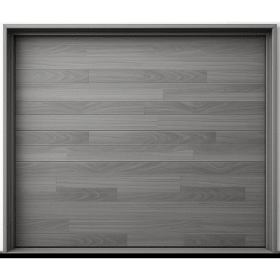Puerta de Garage de Alta Calidad / Estilo Americano / Acabado Laminado PREMIUM / Color Gris / 20x7 Pies.