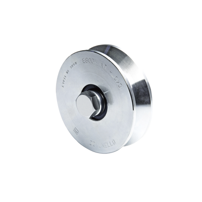 Rueda de 10 cm SIN Soporte Para Puertas Corredizas de Hasta 425 Kg / Canal Tipo V