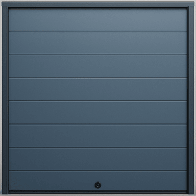 Puerta D / Garage D / Alta Calidad / Linea Central / Color GRIS / acabdo DELUXE / 12X8 pies / AISLADA / Estilo Americana.