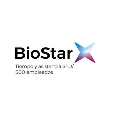 Licencia de tiempo y Asistencia Standart para BioStar X, hasta 500 empleados