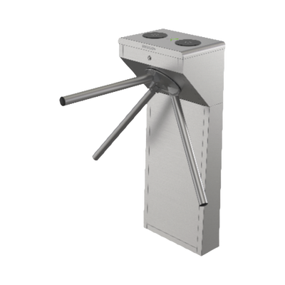 Torniquete Trípode Bidireccional de Acero Inoxidable SUS304 / 2 Millones MCBF / Apertura en Caso de Emergencia / Integrable con cualquier Sistema de Control de Acceso / Indicadores LED de Entrada-Salida