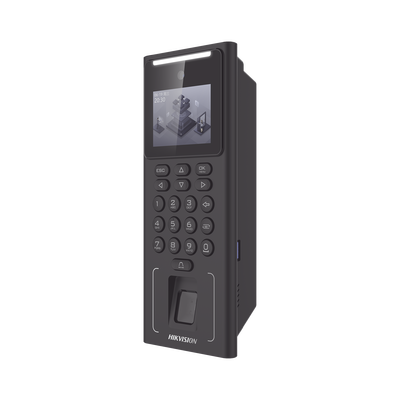 Terminal Facial Min Moe WiFi con Batería de Respaldo / Administrable por Smartphone o Nube / Acceso y Asistencia / 500 Rostros y Lector de Tarjetas PROX EM / 3,000 Huellas / 3,000 Tarjetas / HIK-IA