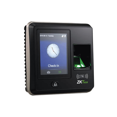 Terminal de Control de Acceso / 1,500 Huellas / Pantalla 2.8 / TCP/IP y USB / Wiegand 26 bits / Sensor Óptico