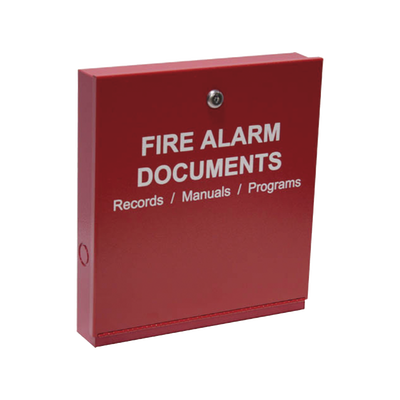 Gabinete para documentos del sistema de alarma contra incendios