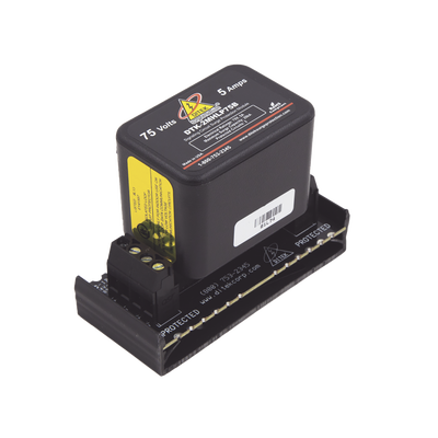 Protector Modular 75 V / 2 Pares / Base Desmontable / Snap-Track / Voz Datos y Señalización