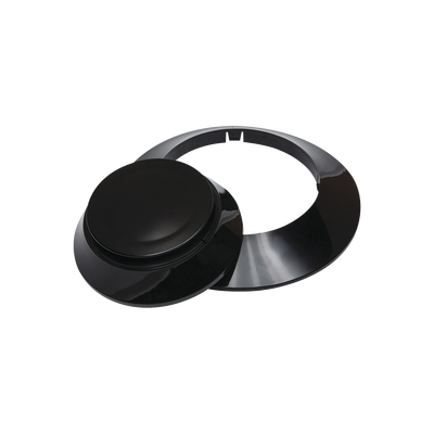 Kit de 10 anillos y 10 cubiertas color negro para nuevos detectores Fire-Lite, IDP y SK.