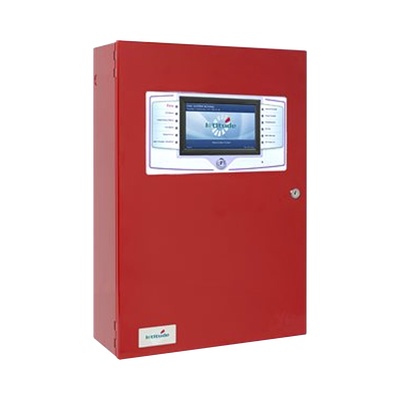 Panel De Detección Incendio Modular Direccionable, C/2 lazos SLC, Expandible hasta 8 Lazos SLC, En Inglés, Fuente 10.25A a 115V Voltaje Automático, Color Rojo, Serie FireNET L@titude (0101-01420)