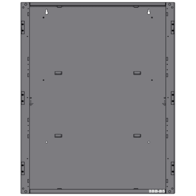 Gabinete de 2 Niveles / para Panel N16X / Serie INSPIRE de NOTIFIER / Color Negro