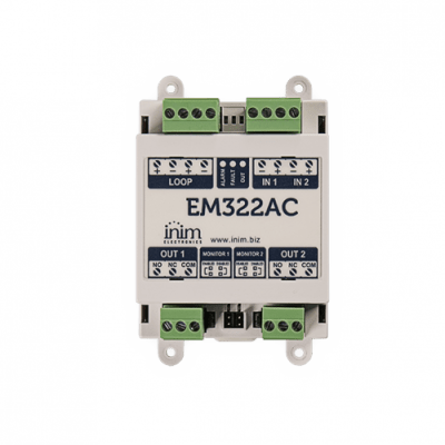 Módulo de Control | 2 Entradas Supervisadas | 2 Salidas de Relé 230 VCA | Tecnología LoopMap | Autodireccionamiento | Aislador de cortocircuito incluido