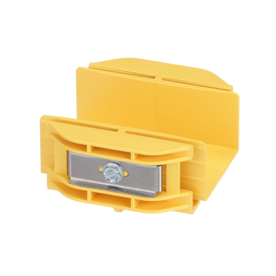 Union Recta Cople, Para Canaleta FiberRunner™ 2X2, Color Amarillo