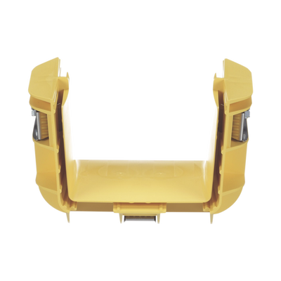 Union Recta Cople, Para Canaleta FiberRunner™ 4X4, Color Amarillo