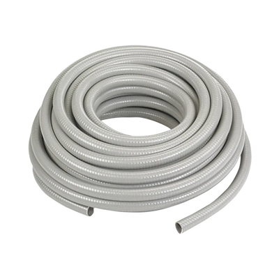Manguera hermética flexible tipo PolyTuff no metálica, gris de 1/2, 100 pies. Uso comercial/industrial.