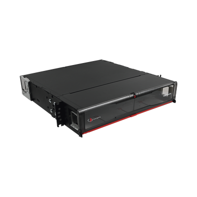 Distribuidor de Fibra Óptica de Alta Densidad LigthVerse *Pro* Para Rack de 19 Pulgadas (48.26 cm), Acepta 8 Placas Plug and Play, Hasta 192 Fibras, 2 UR