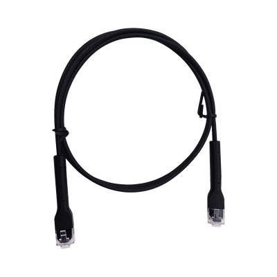 Mini Patch Cord Cat6 Ultra Slim 10 Metros (32.81 Pies) Negro ? Ahorra Espacio sin Organizadores, con Bota Flexible