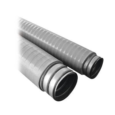Tubo Flexible tipo Liquidtight de 3/8 (9.5 mm). Acero + Forro PVC. Rollo de 50 Metros.