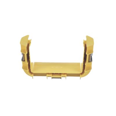 Union Recta Cople, Para Canaleta FiberRunner™ 6X4, Color Amarillo